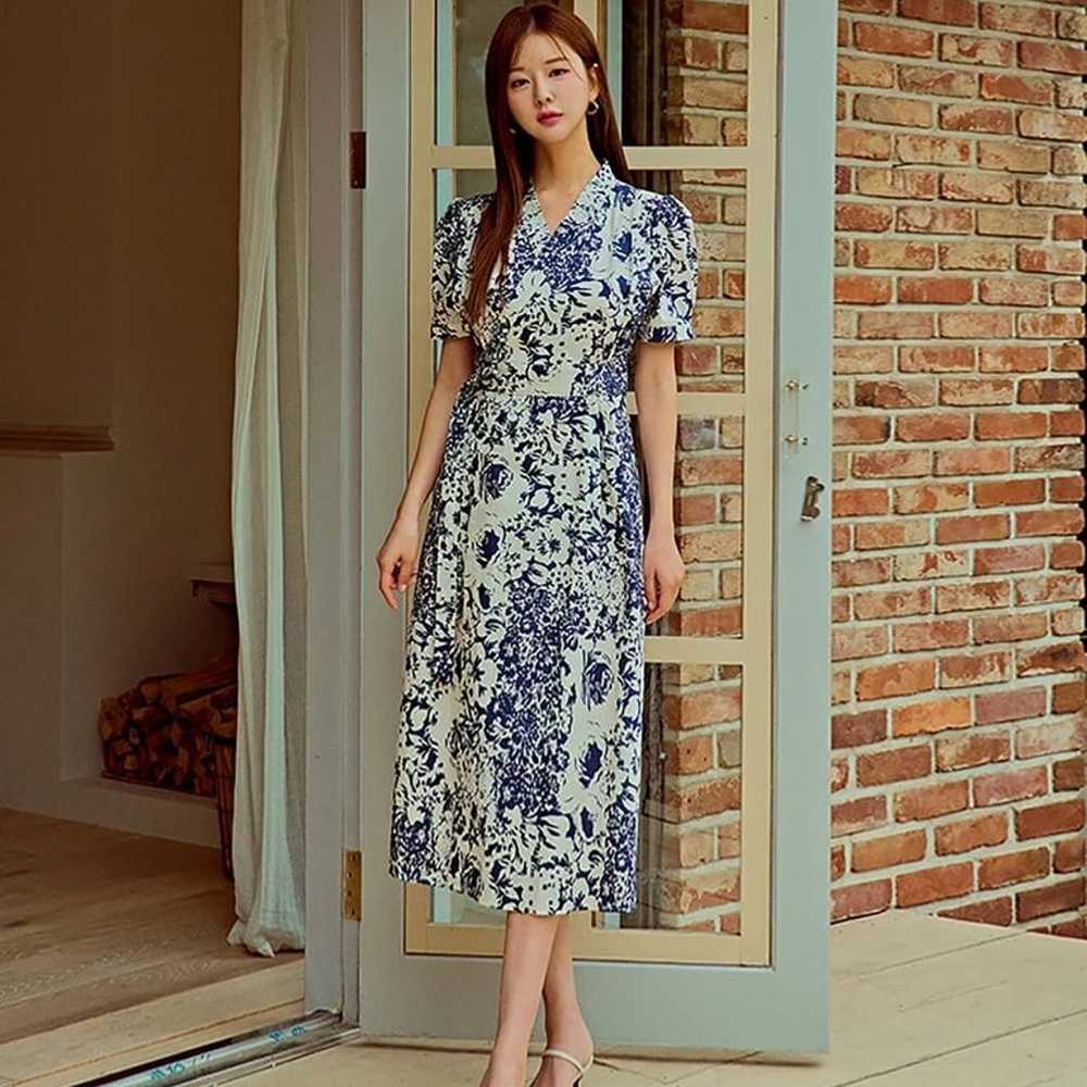 Modern Hanbok floral dress - image 7