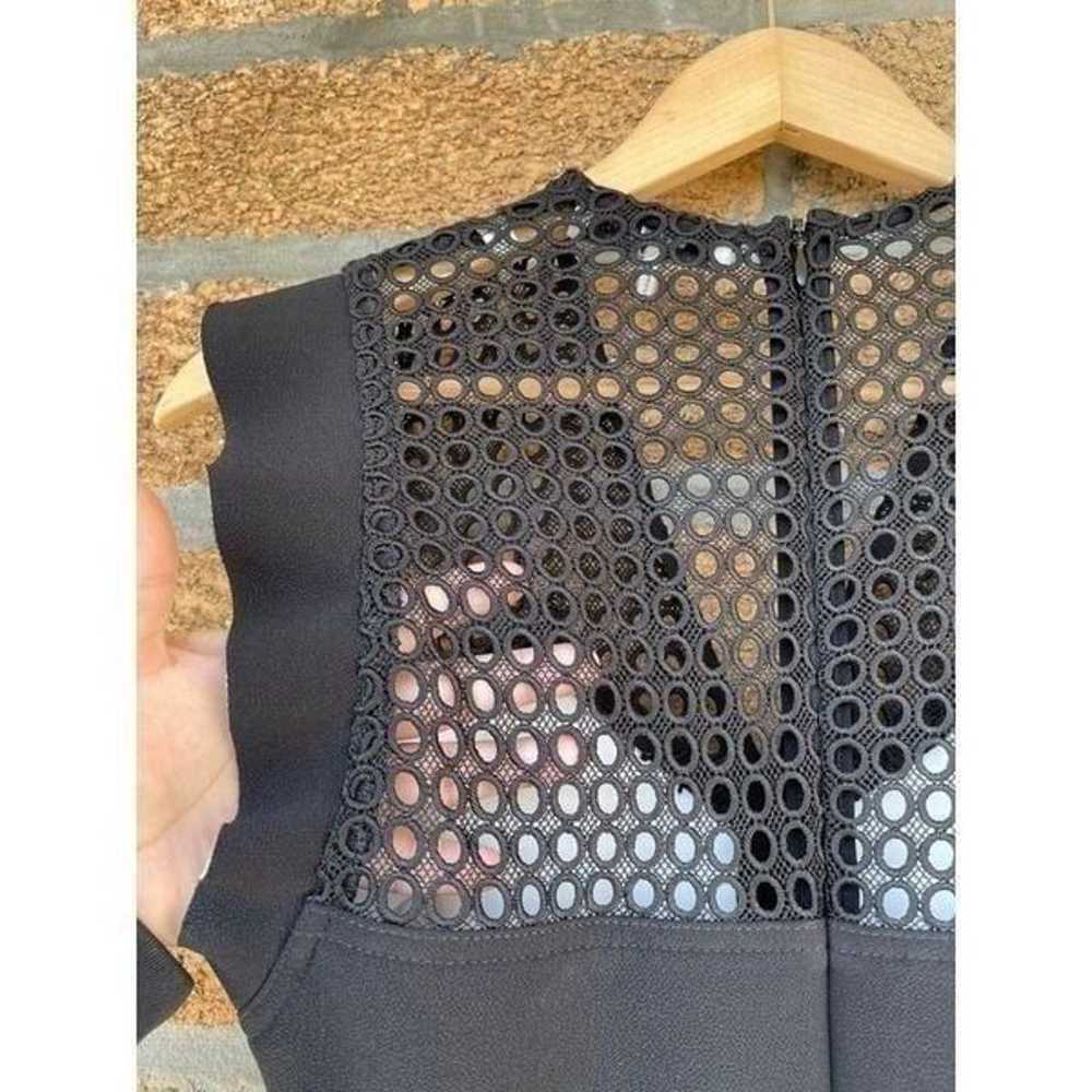 Sandro  paris black mesh dress size 3 - image 11