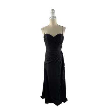 Val Stefani Long Chiffon Black Formal Dress With … - image 1