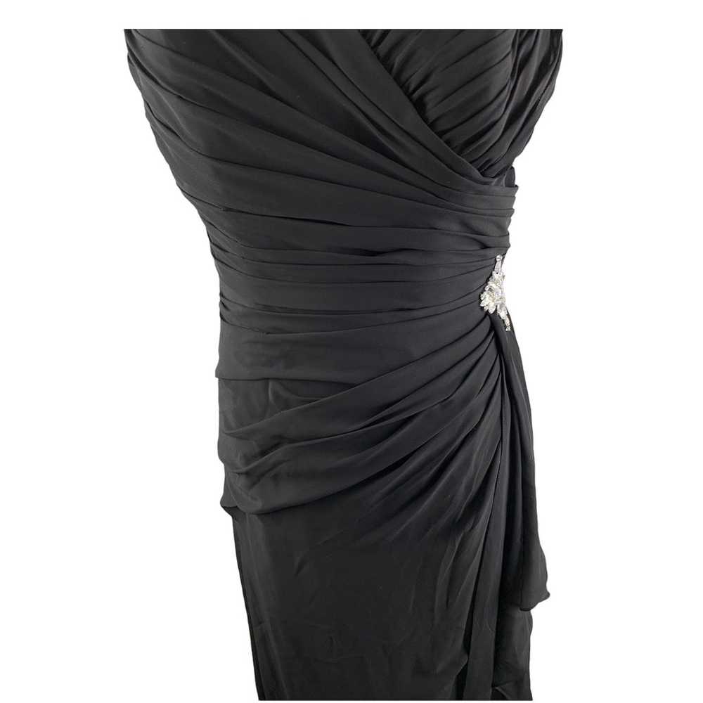 Val Stefani Long Chiffon Black Formal Dress With … - image 5