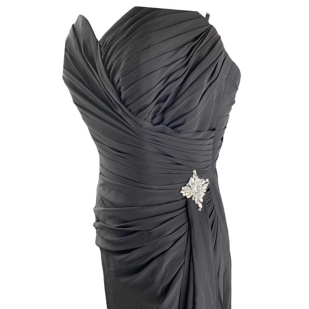 Val Stefani Long Chiffon Black Formal Dress With … - image 7