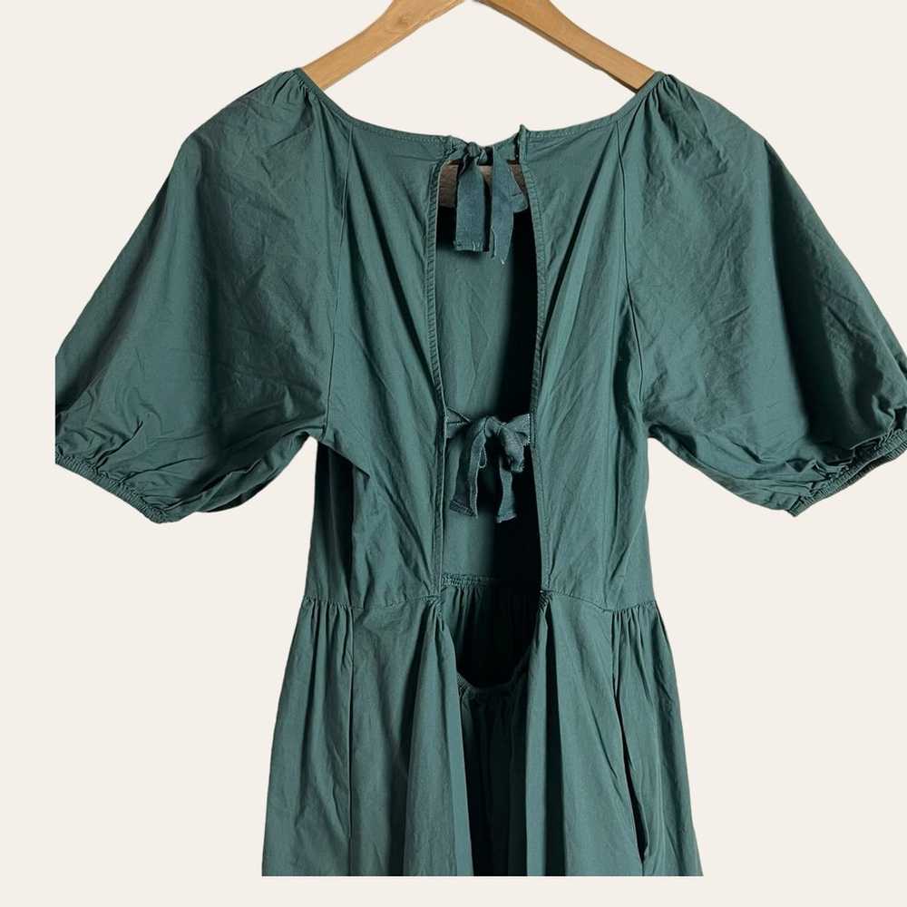 Peter Som Collective Green Puff Sleeve Tiered Tie… - image 12