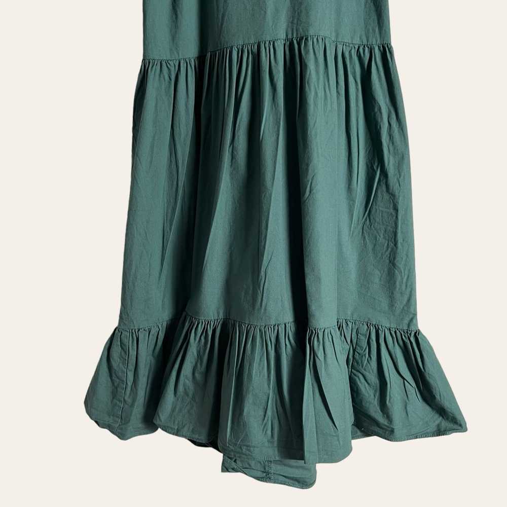 Peter Som Collective Green Puff Sleeve Tiered Tie… - image 9