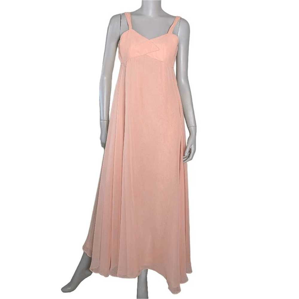 Vintage 60s 70s Victoria Royal Ltd Chiffon Gown &… - image 4