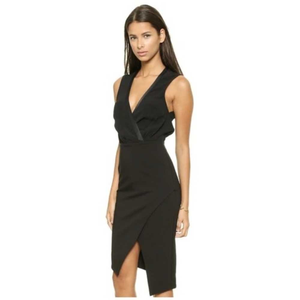 Bec & Bridge Black Faux Wrap Asymmetrical Dress W… - image 1