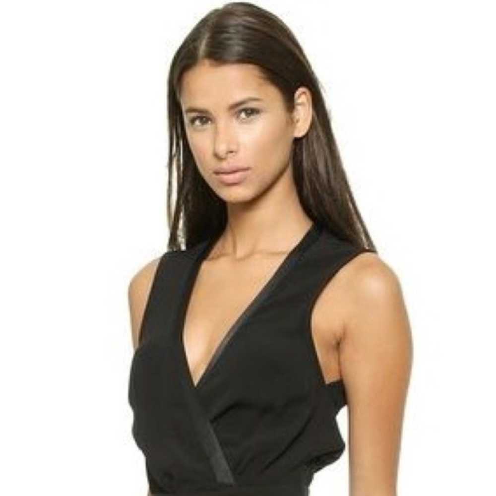 Bec & Bridge Black Faux Wrap Asymmetrical Dress W… - image 2