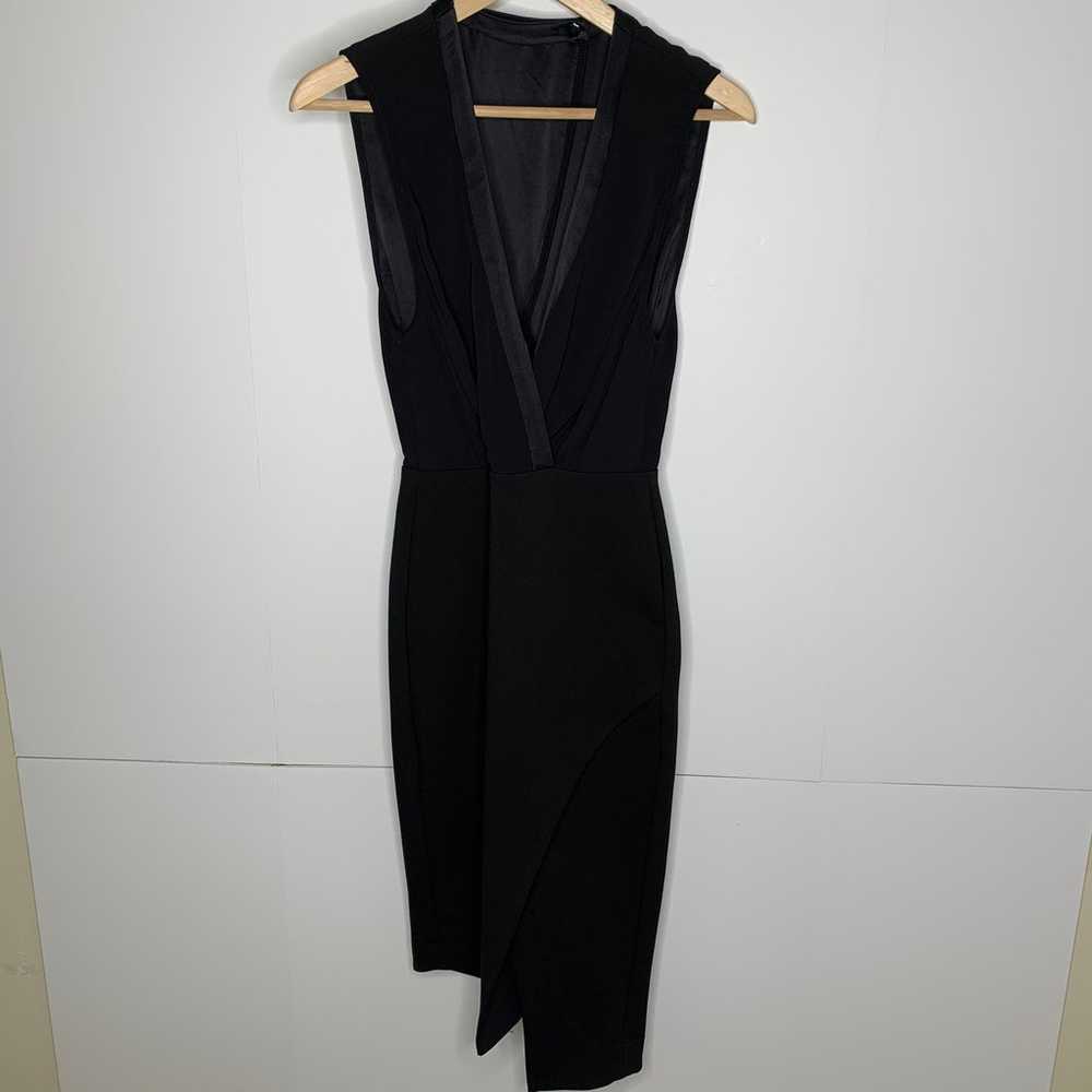 Bec & Bridge Black Faux Wrap Asymmetrical Dress W… - image 8