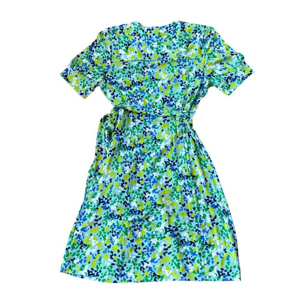 Lilly Pulitzer Kessler Silk Jersey Wrap Dress Blu… - image 2