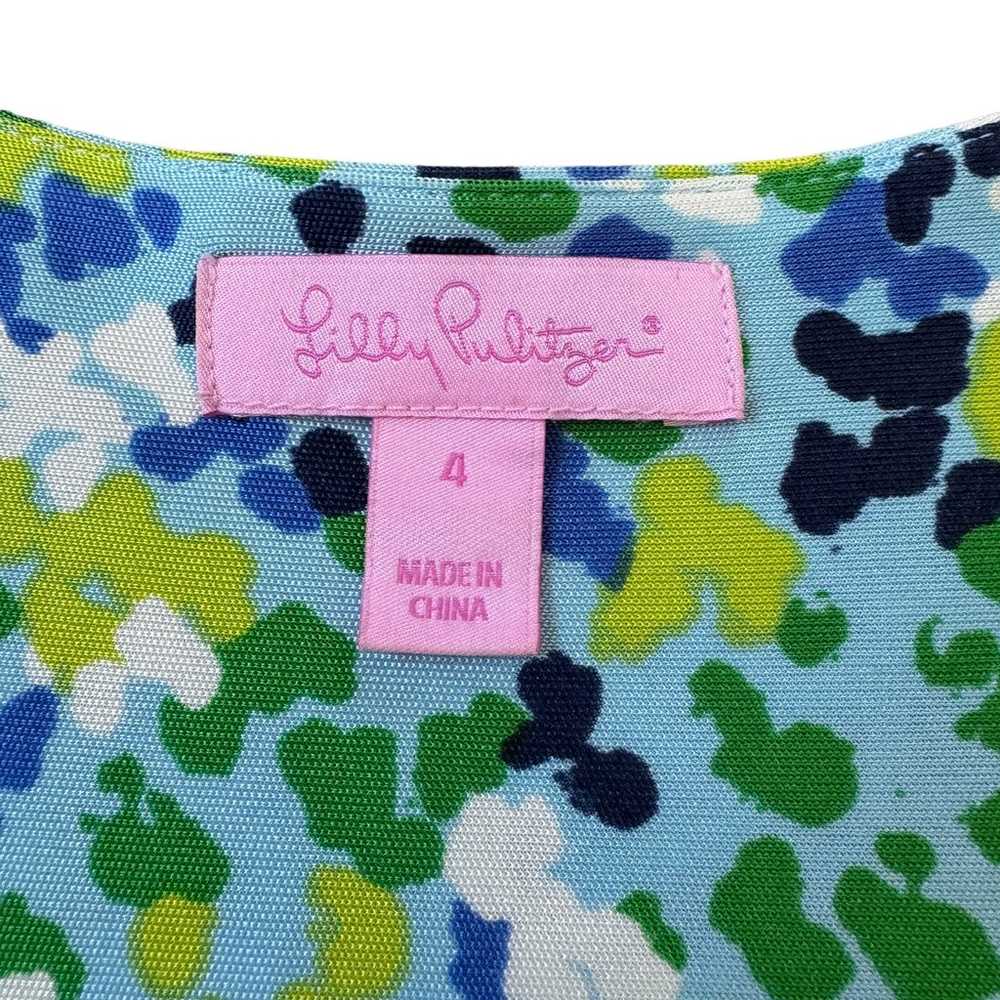 Lilly Pulitzer Kessler Silk Jersey Wrap Dress Blu… - image 3