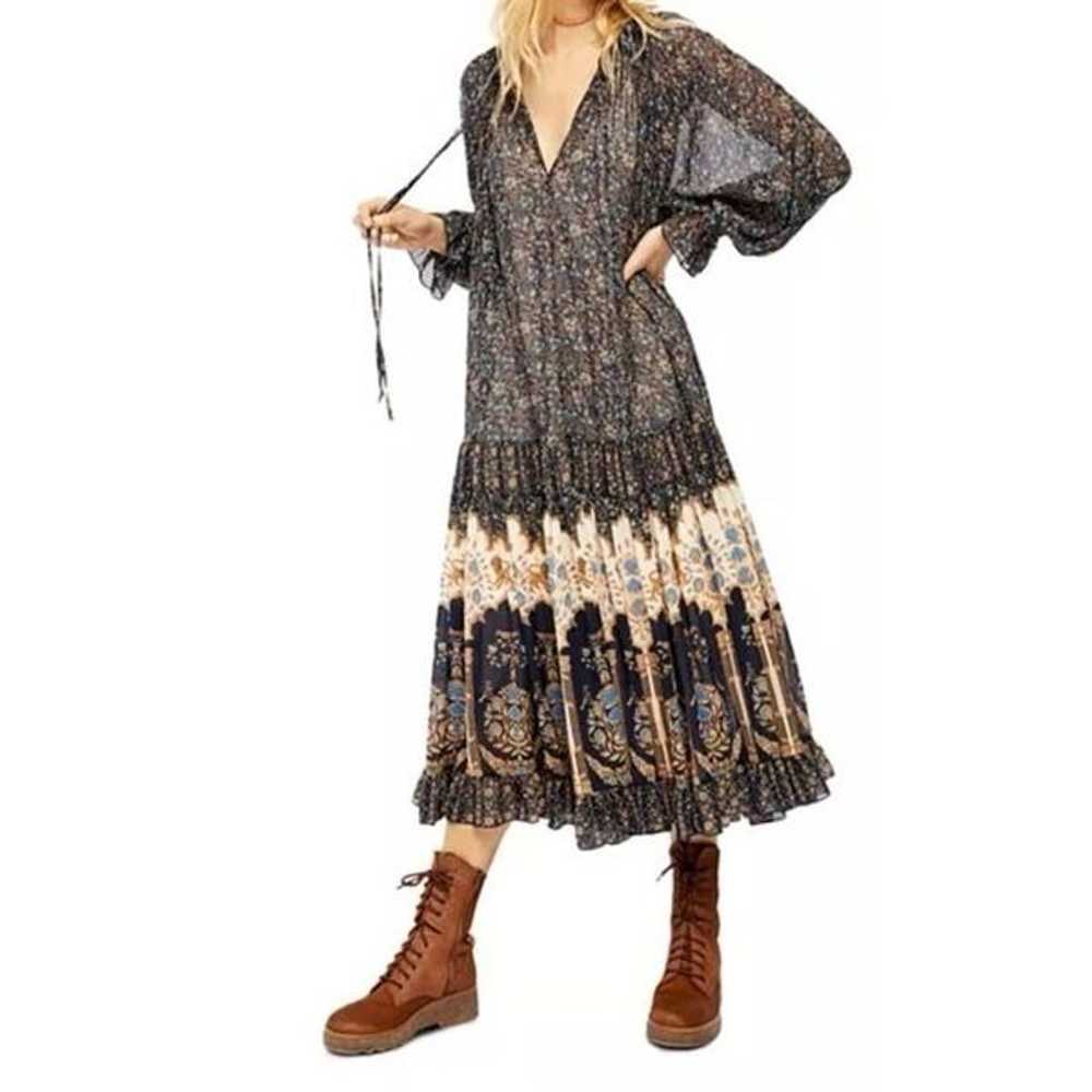 Free People Feeling Groovy Printed A Line Dress M - image 10