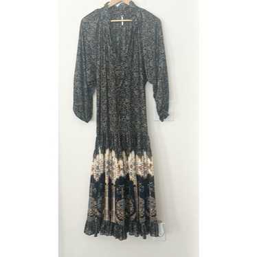 Free People Feeling Groovy Printed A Line Dress M - image 1