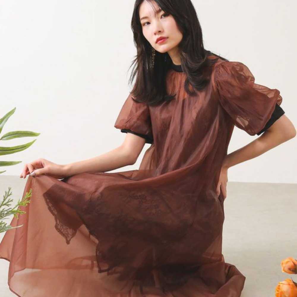 A-line Organza Lace Layered Dress - image 7