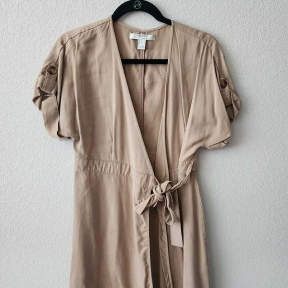 Beige Wrap Dress - image 1