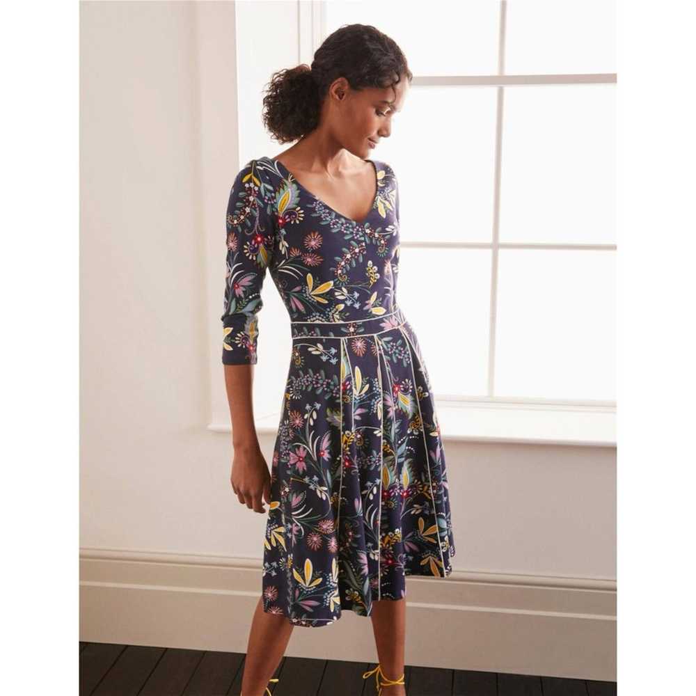 Boden Clea Heritage Bloom Navy Floral Ponte Dress - image 2