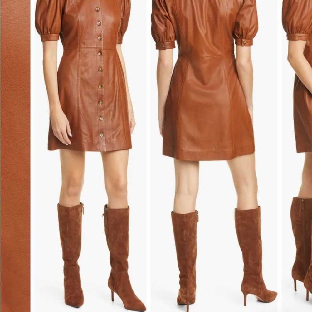 JOIE  Lamb Leather Dress *Made in India* Size 8 - image 9