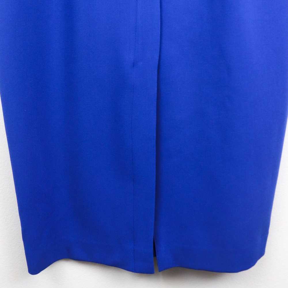 Black Halo Holland Sheath Dress Royal Blue 8 Flar… - image 4