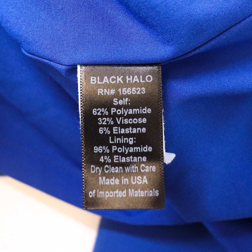 Black Halo Holland Sheath Dress Royal Blue 8 Flar… - image 9