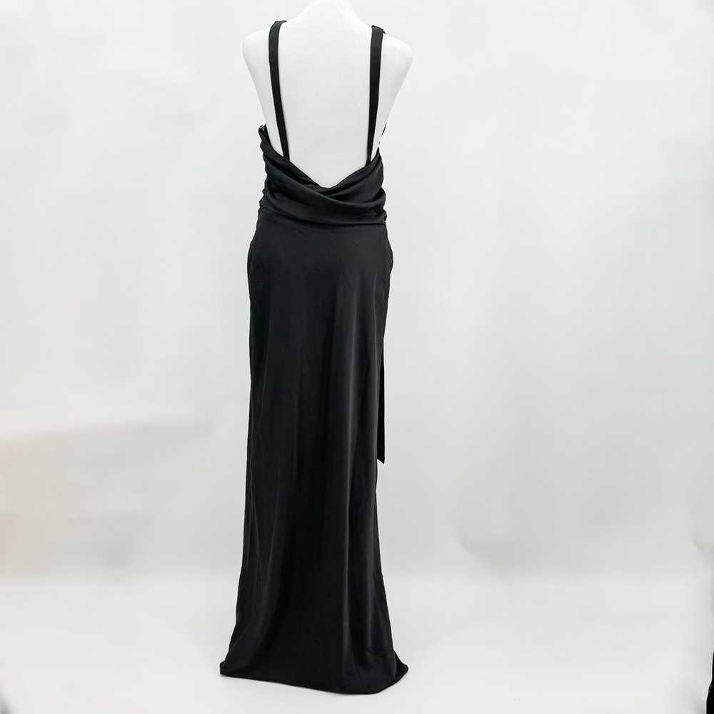 GUIZIO Dress Danielle Black Sz Med Cutout Tie Wra… - image 3