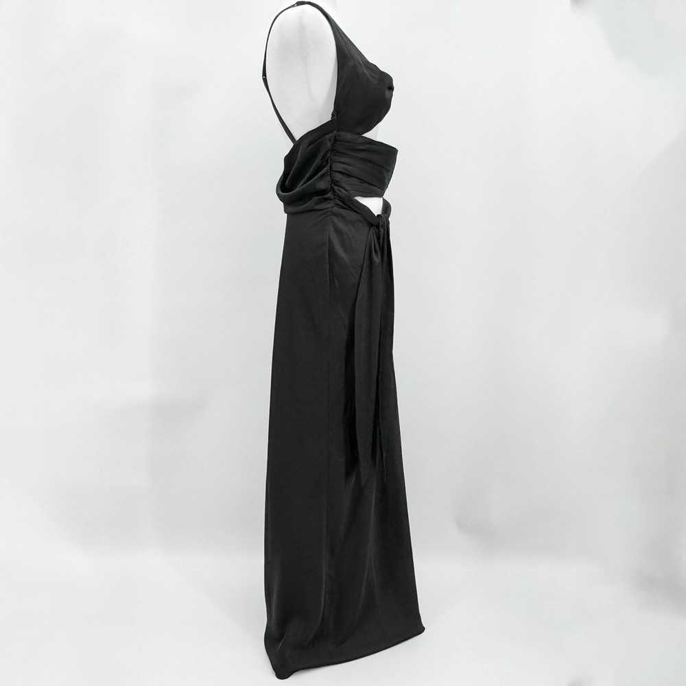 GUIZIO Dress Danielle Black Sz Med Cutout Tie Wra… - image 4