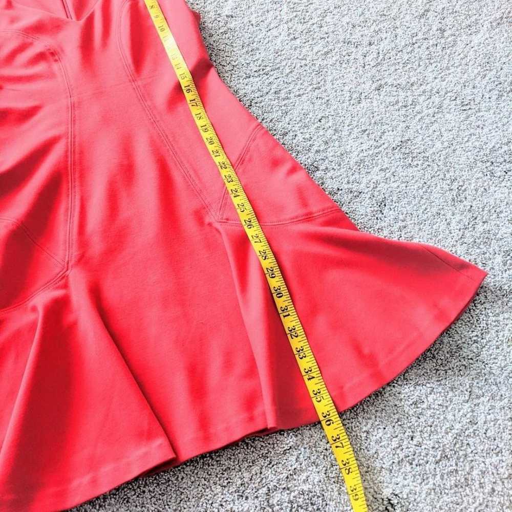 DVF Sleeveless Red Trumpet Style Dress 8 - image 5