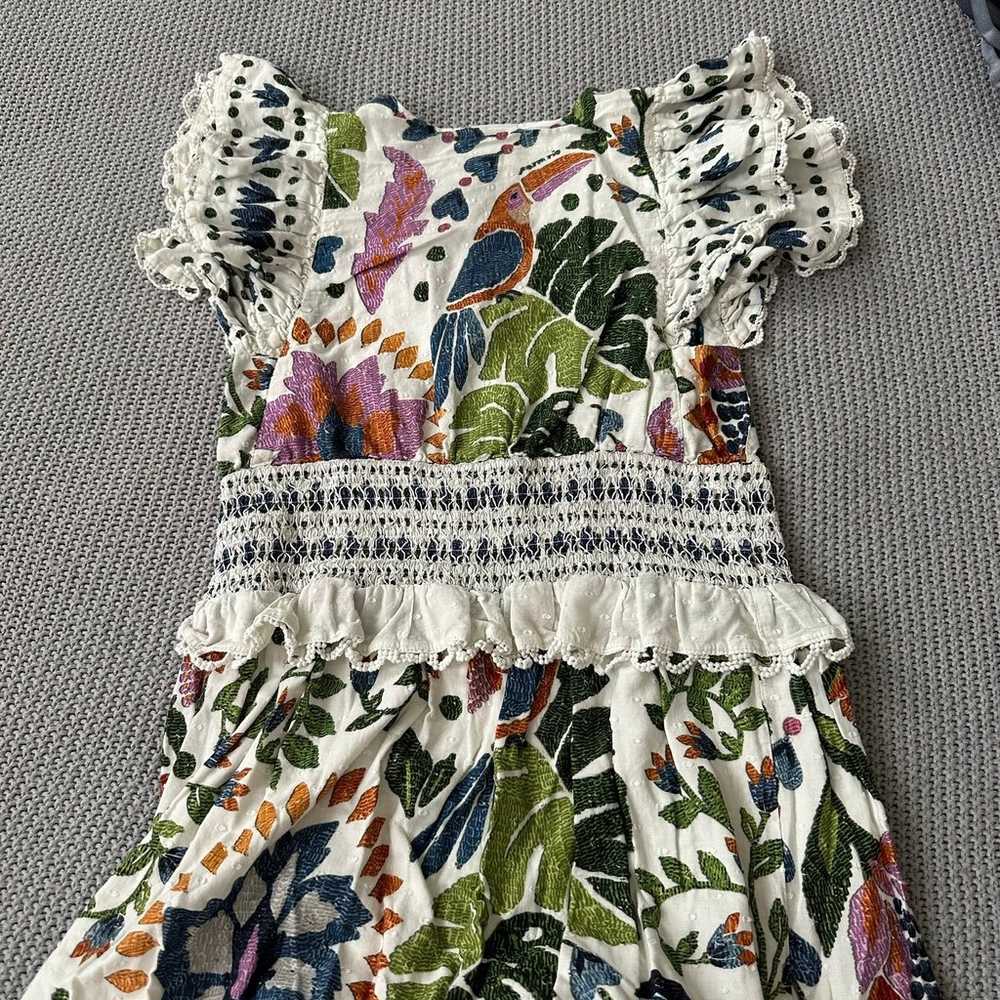 Farm Rio Summer Garden Maxi Dress Size Medium - image 2