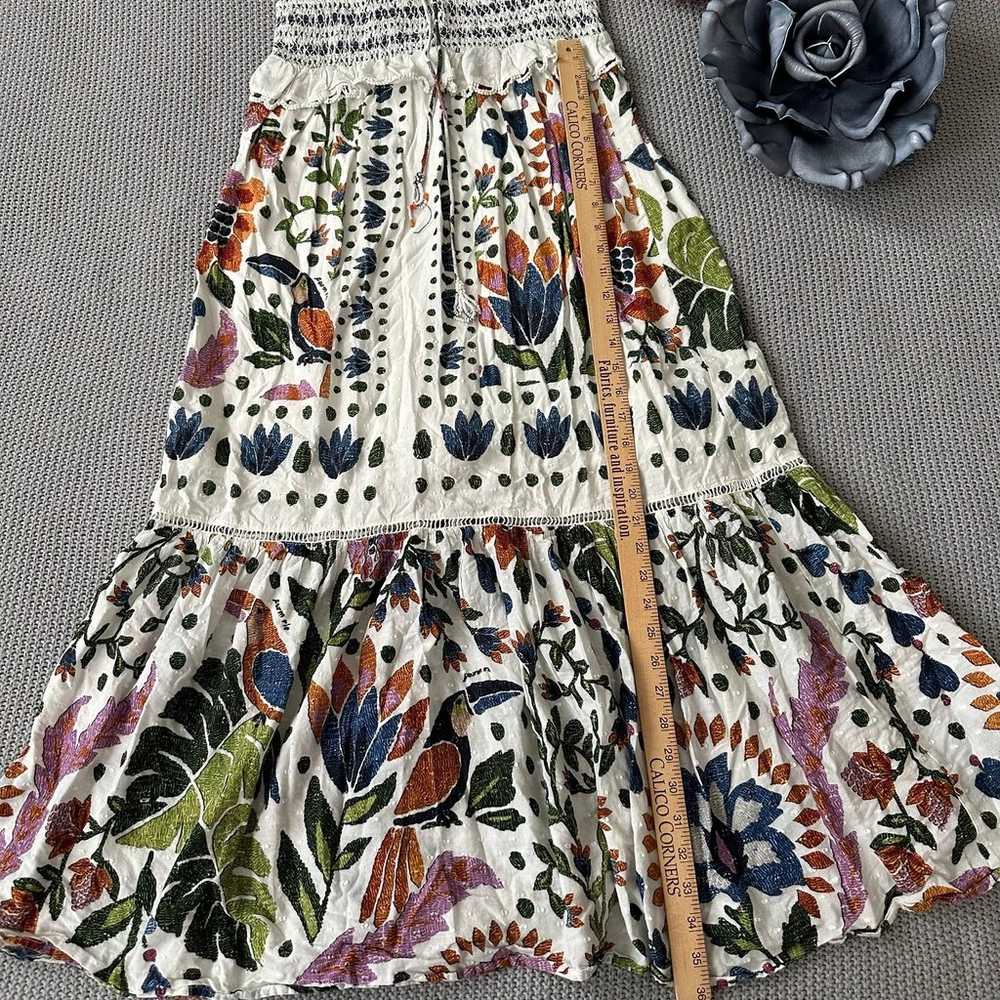 Farm Rio Summer Garden Maxi Dress Size Medium - image 8