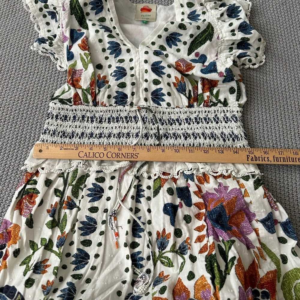 Farm Rio Summer Garden Maxi Dress Size Medium - image 9