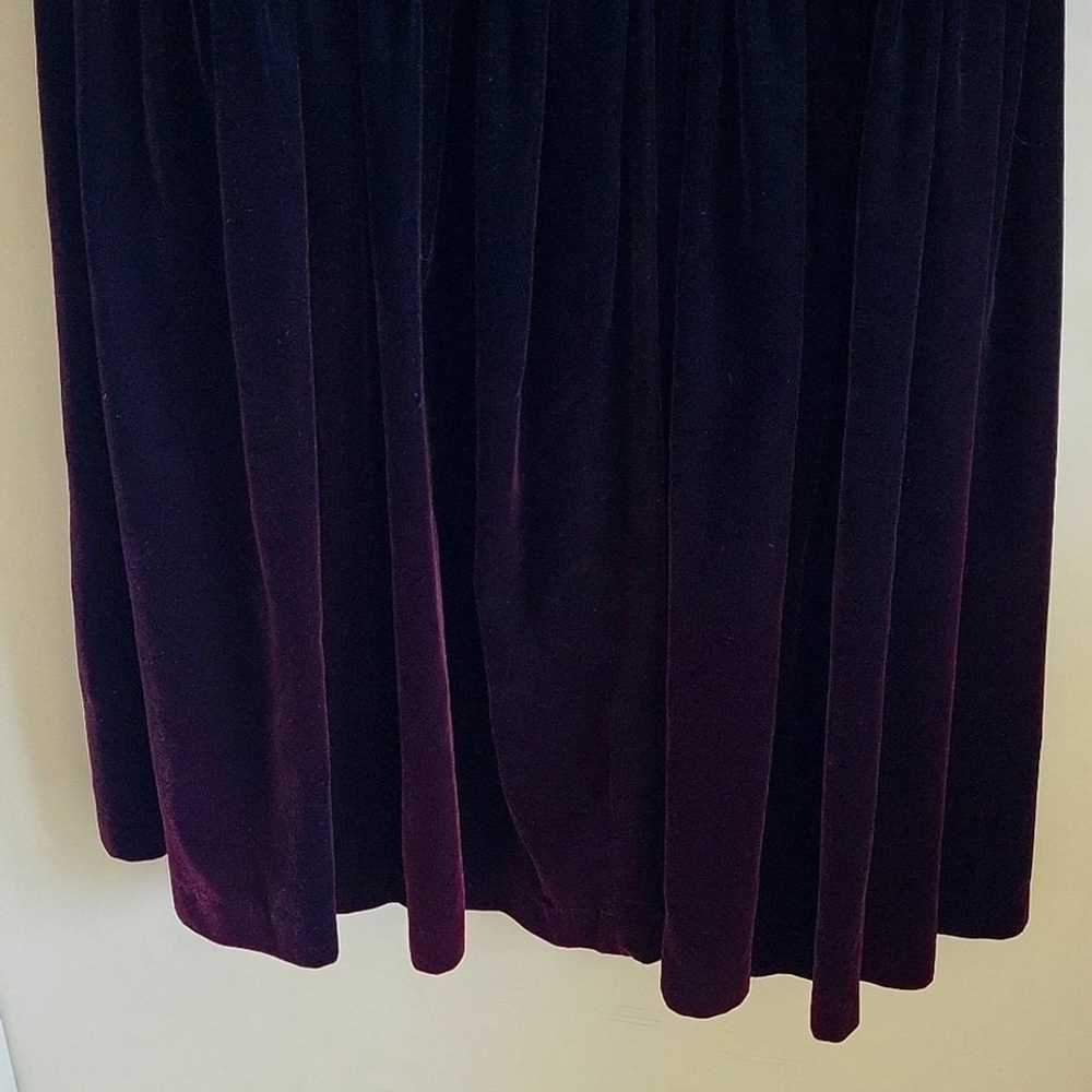 Vintage velvet A Line Dress - image 6