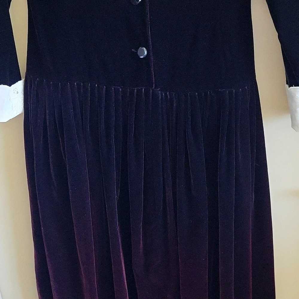 Vintage velvet A Line Dress - image 7