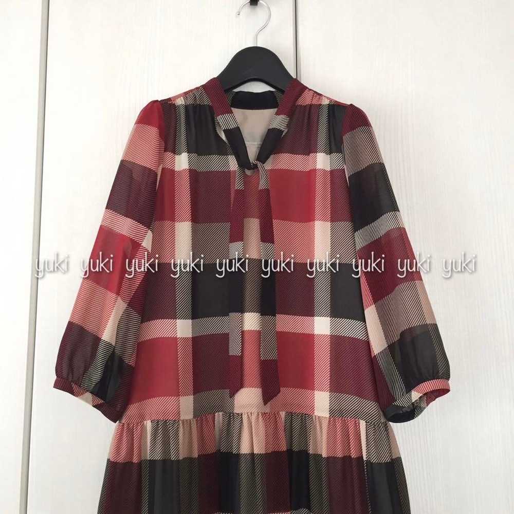 Blue Label Crestbridge Check Chiffon Print One Pi… - image 2