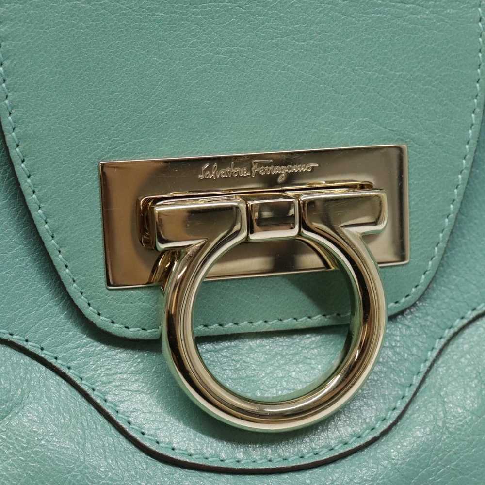 Salvatore Ferragamo Marisa Green Leather Shoulder… - image 10