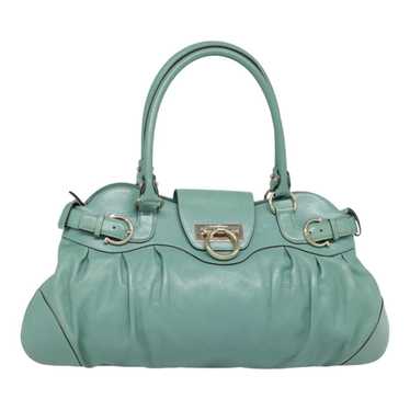 Salvatore Ferragamo Marisa Green Leather Shoulder… - image 1