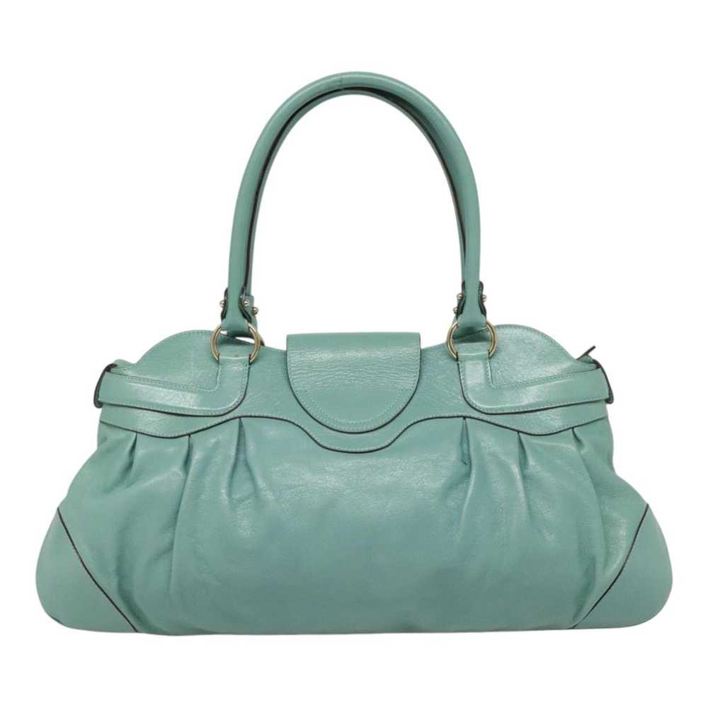 Salvatore Ferragamo Marisa Green Leather Shoulder… - image 2