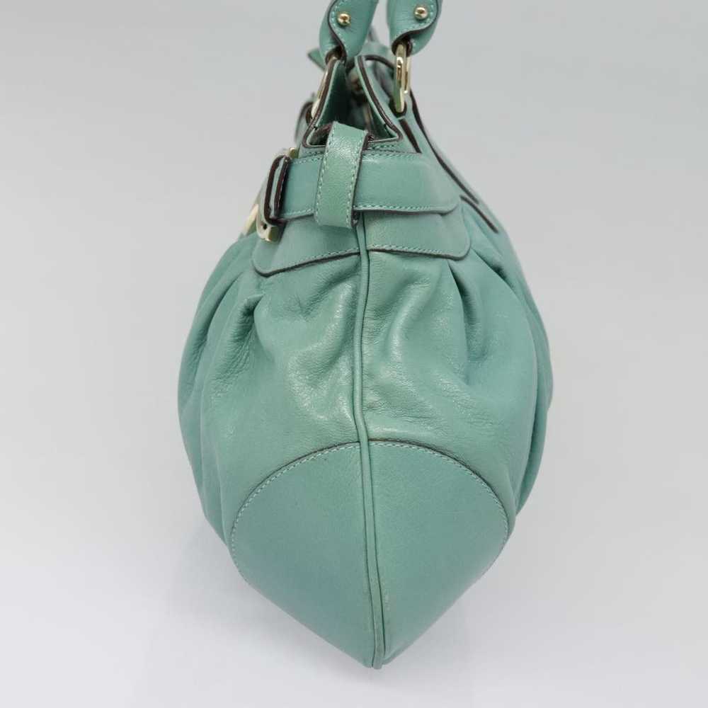 Salvatore Ferragamo Marisa Green Leather Shoulder… - image 3