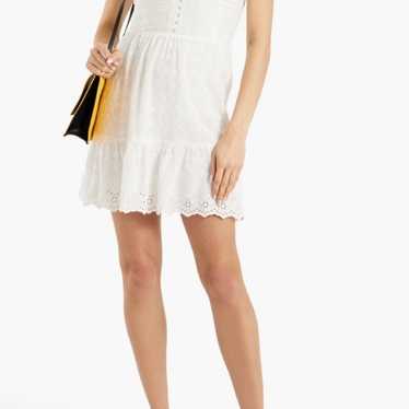 ALICE + OLIVIA Fae gathered broderie anglaise mini