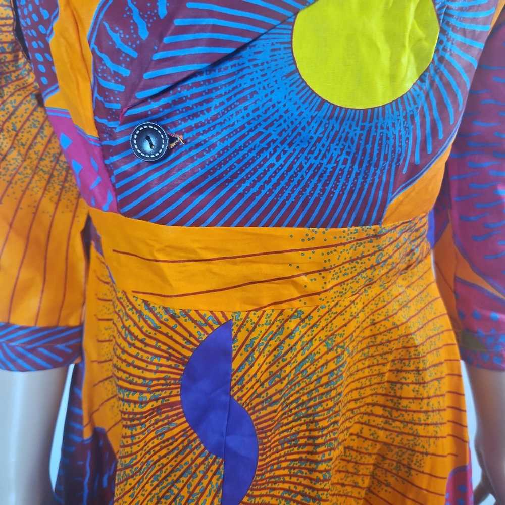 Abcwax African print dress - image 4