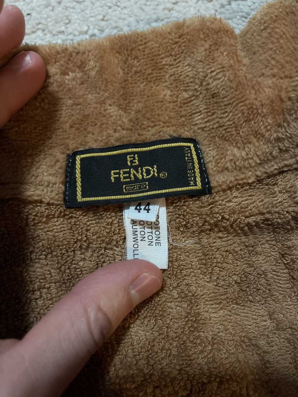 Fendi Vintage fendi bathrobe robe made in Italy z… - image 5