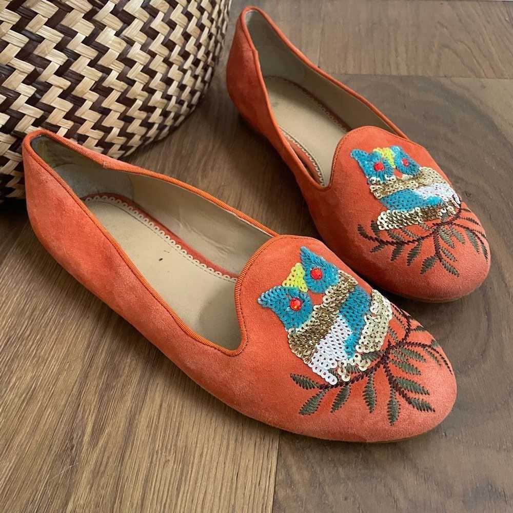 Other Rara Avis by Iris Apfel Orange Owl Loafers … - image 2