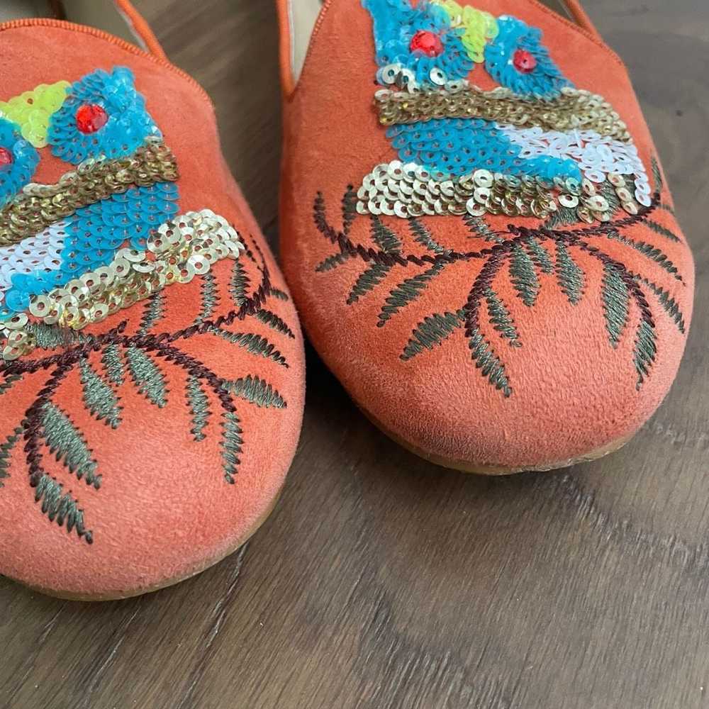 Other Rara Avis by Iris Apfel Orange Owl Loafers … - image 5