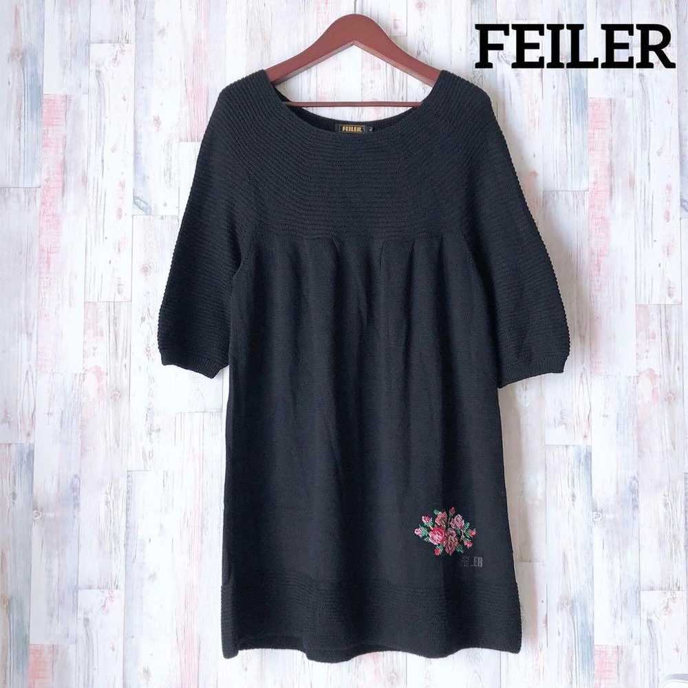 Excellent condition ♡ FEILER short-sleeved knit d… - image 1