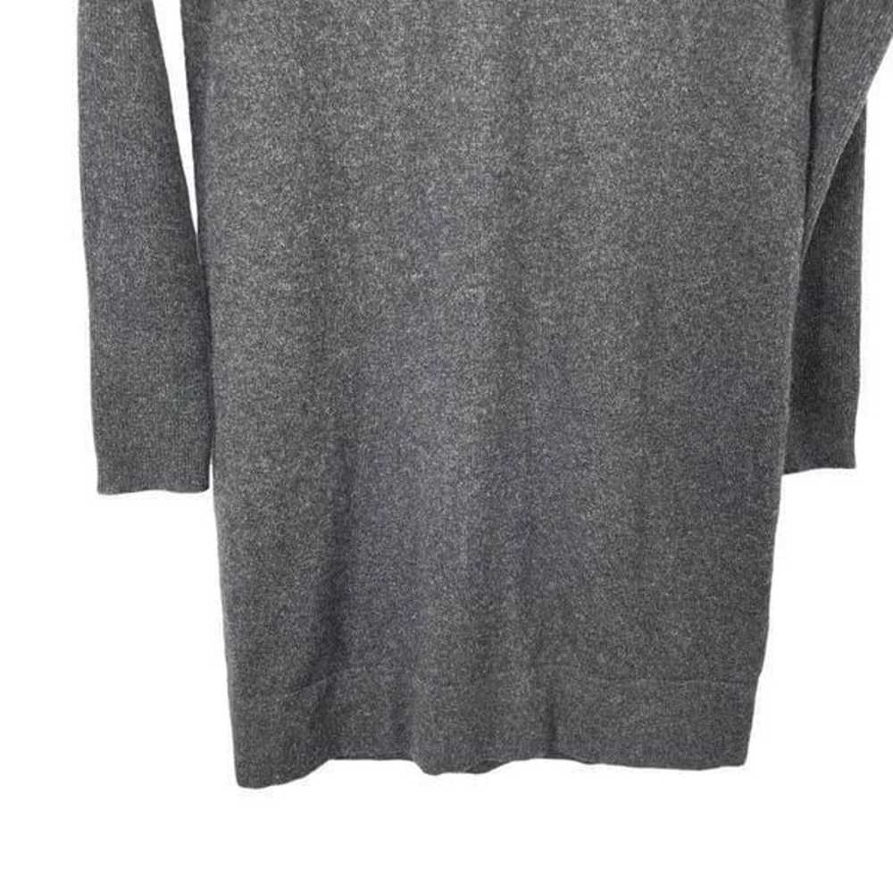 Vince 100% cashmere v neck knit sweater dress Sz L - image 3