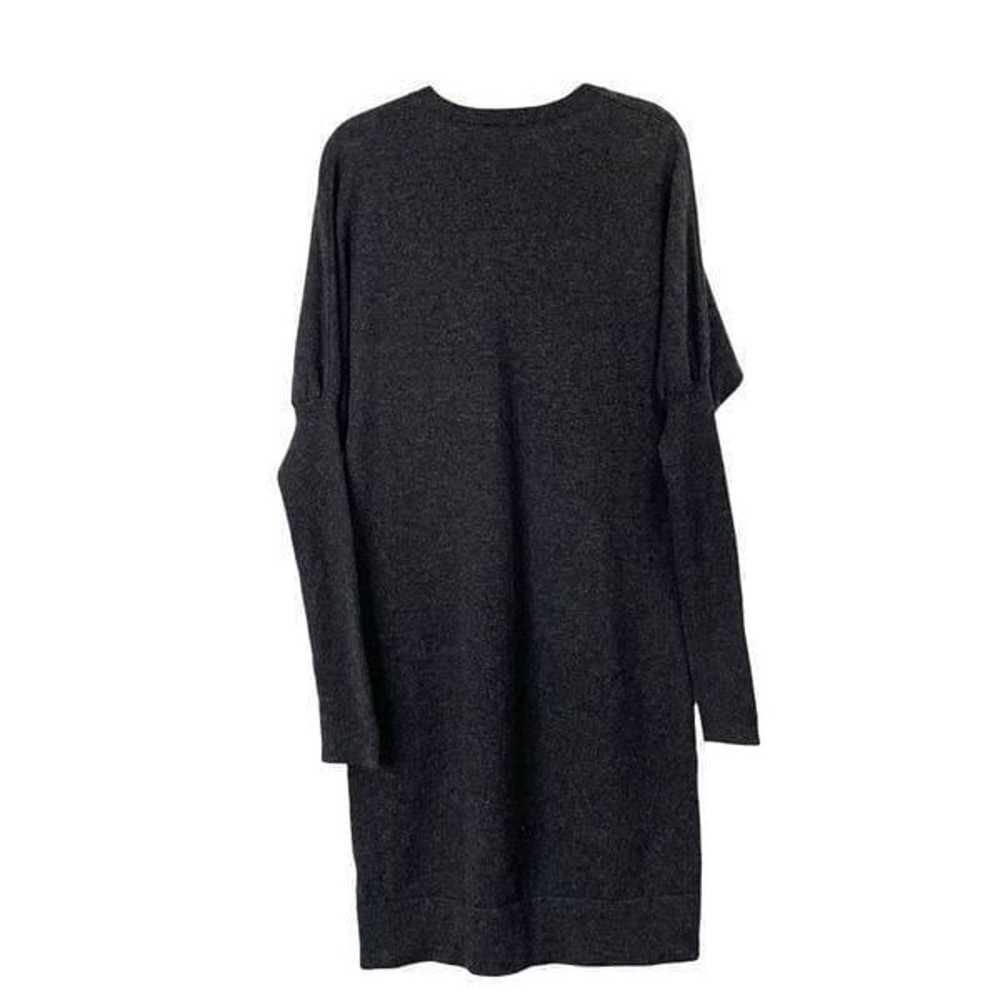 Vince 100% cashmere v neck knit sweater dress Sz L - image 5