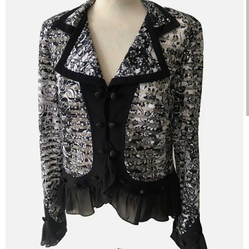 Joseph Ribkoff Sequin Dress and Coat Matching Set - image 2