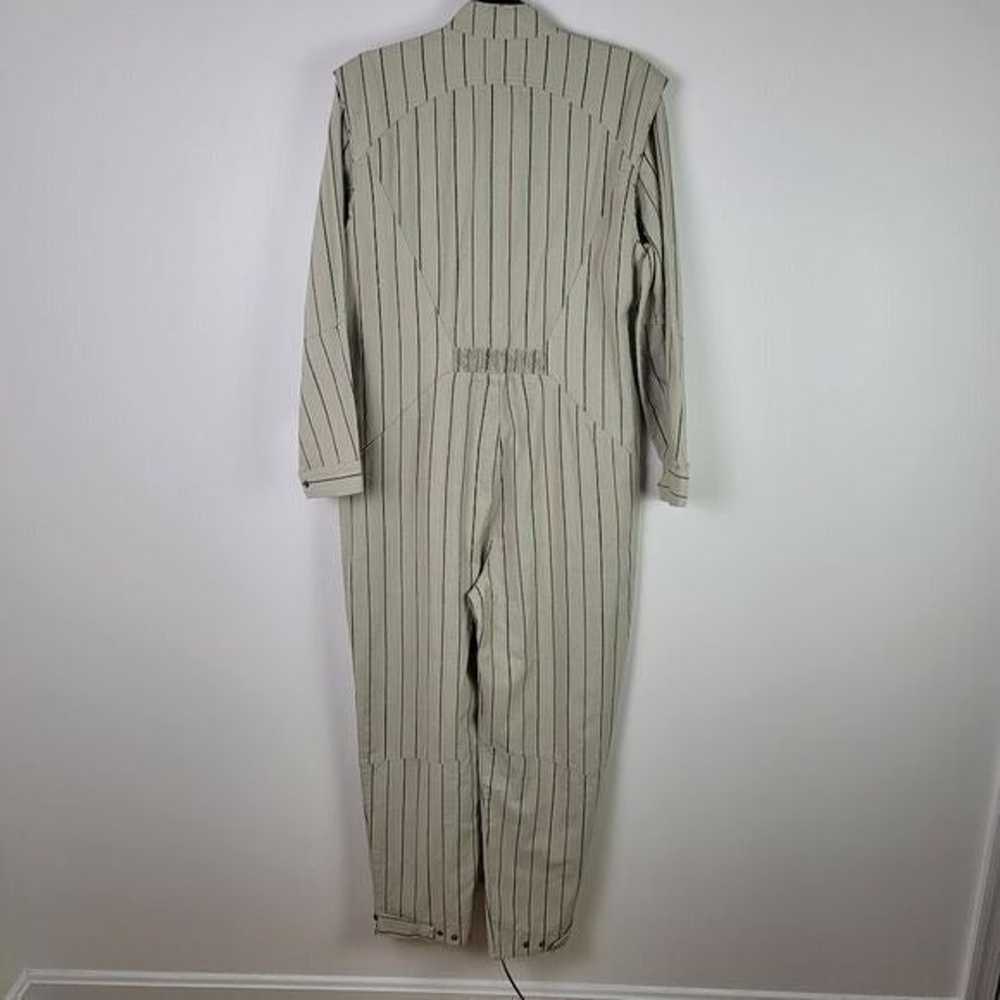 One Teaspoon Striped Utility Coverall Jumpsuit Zi… - image 4