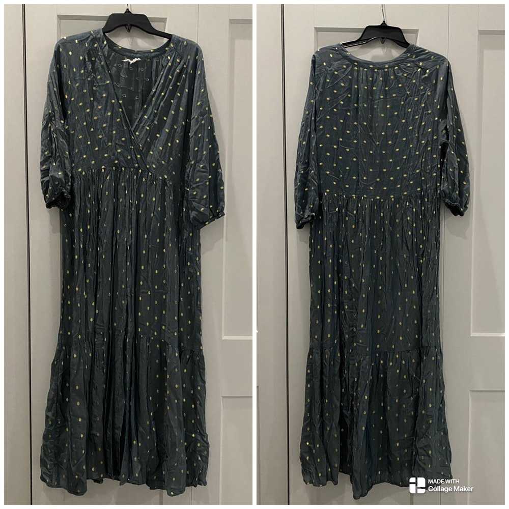 Anthropologie Napoli Tiered Maxi Dress Size L (ov… - image 3