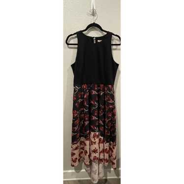 HUTCH Black High Low Floral Sleeveless Maxi Dress - image 1