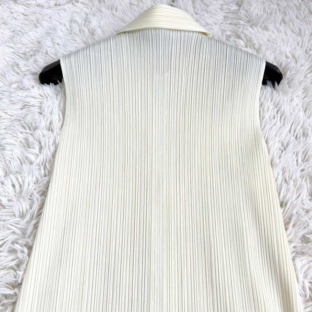 【Excellent Condition】Pleats Please Long Vest One … - image 7