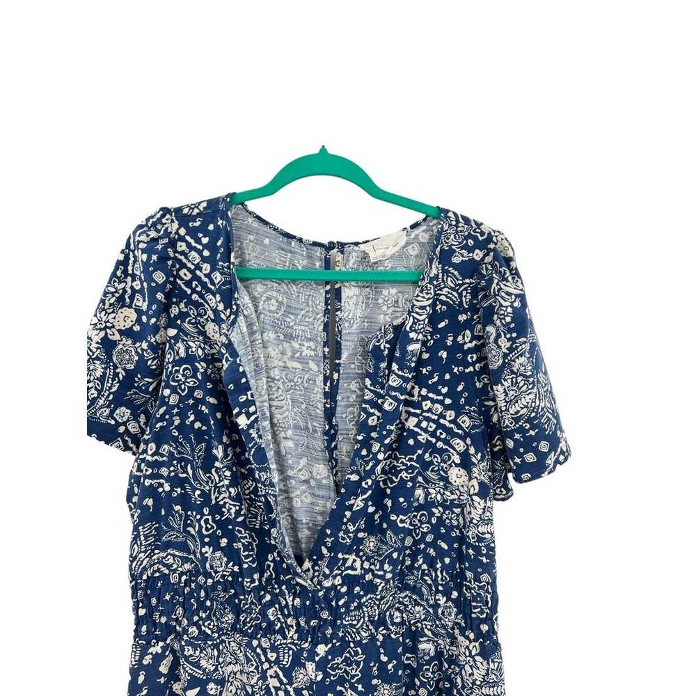 Anthropologie The Somerset Jumpsuit Blue Floral P… - image 2