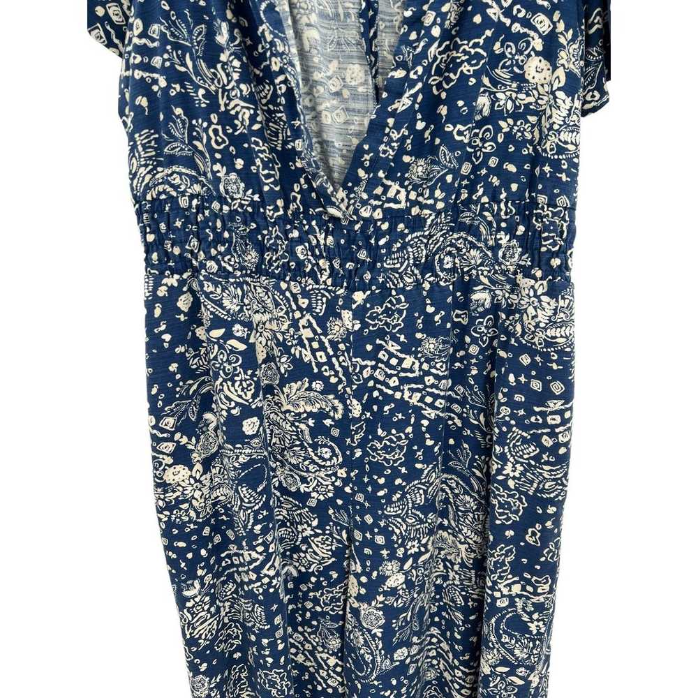 Anthropologie The Somerset Jumpsuit Blue Floral P… - image 3