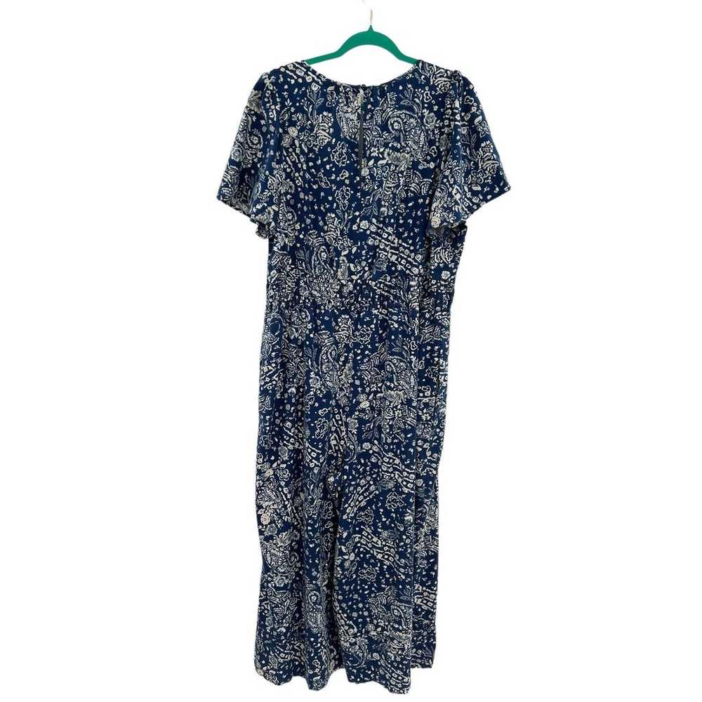 Anthropologie The Somerset Jumpsuit Blue Floral P… - image 5